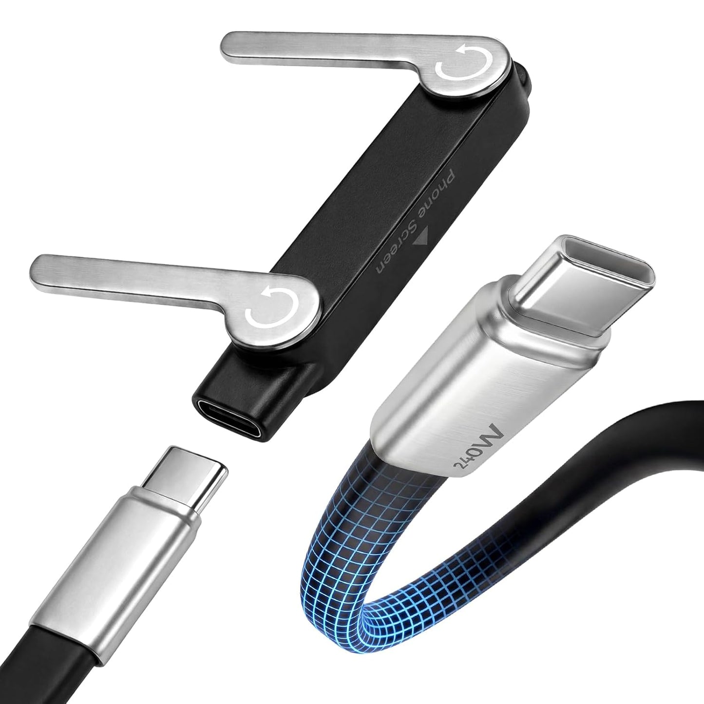 Type-C Fast Charging Cable With Detatchable Stand VIP