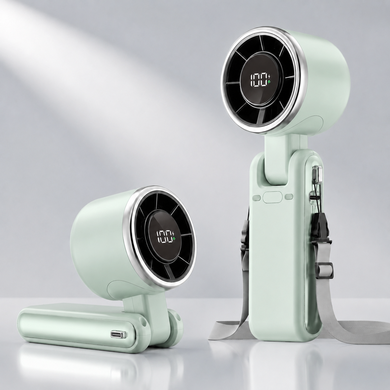 Portable Handheld AC Fan.