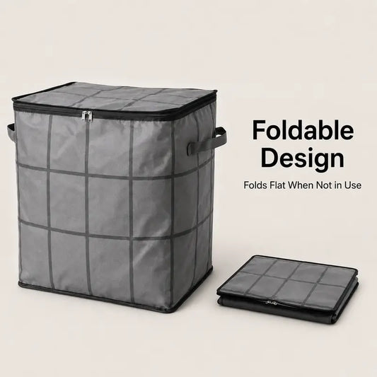XXL Foldable Storage Bag with Reinforced Handles.