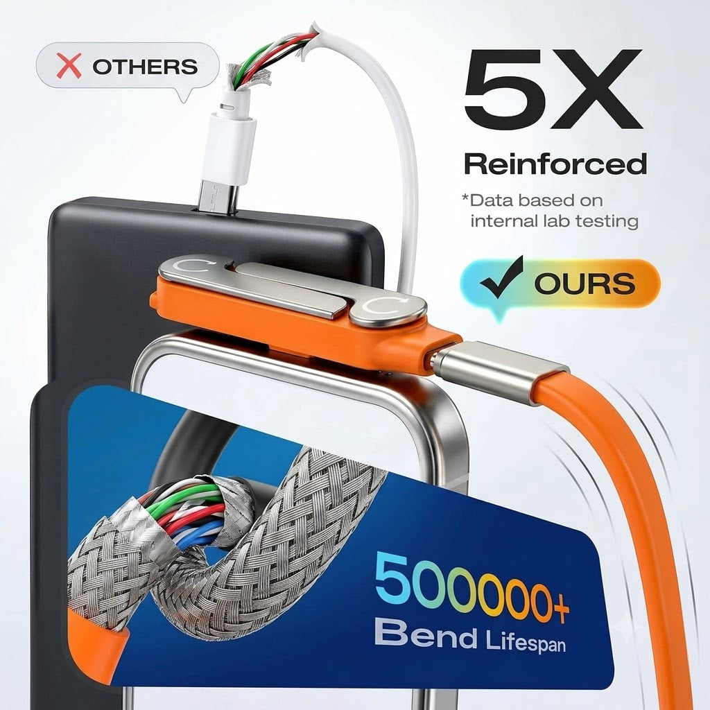 Type-C Fast Charging Cable With Detatchable Stand VIP