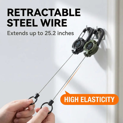 Heavy-Duty Retractable Key Holder