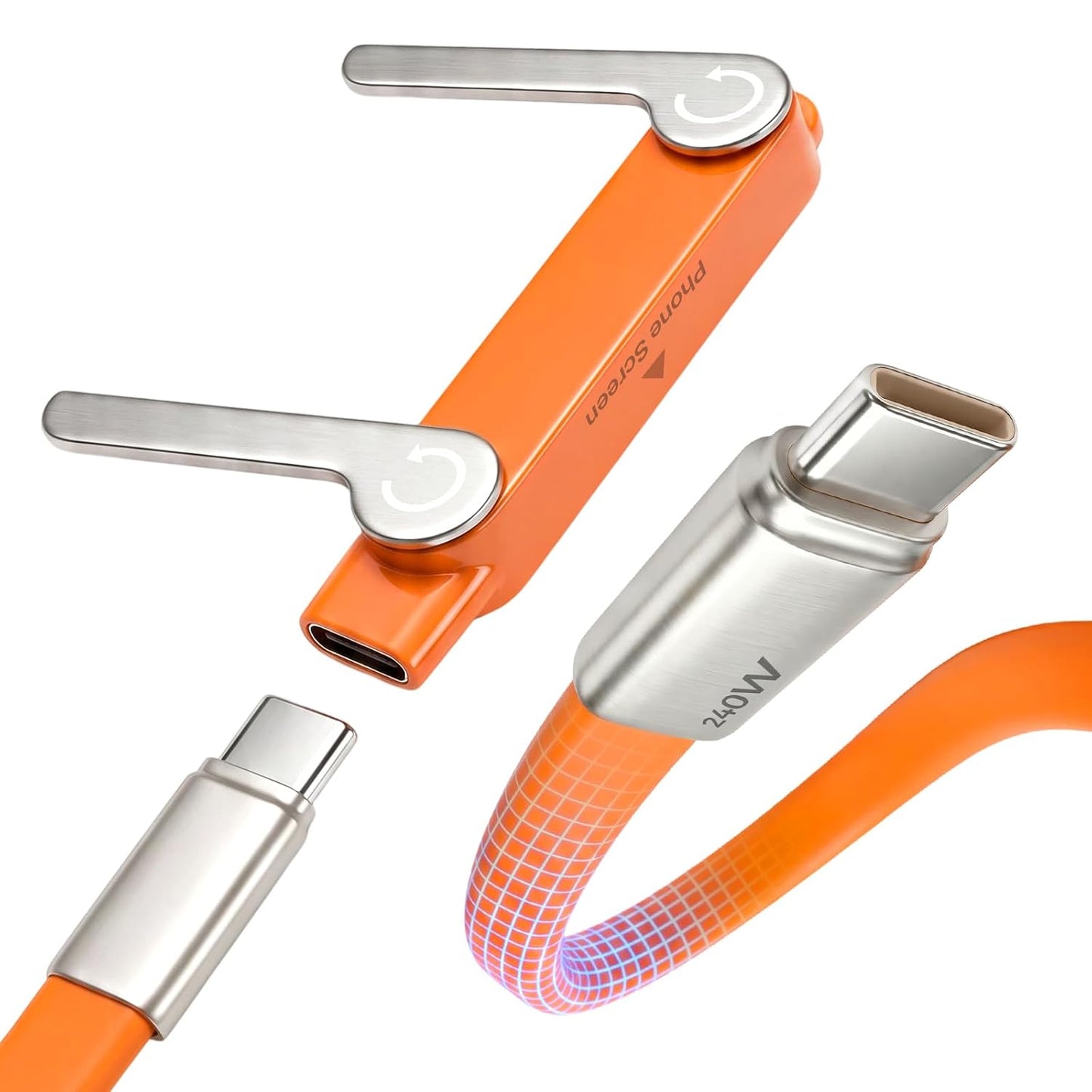 Type-C Fast Charging Cable With Detatchable Stand VIP