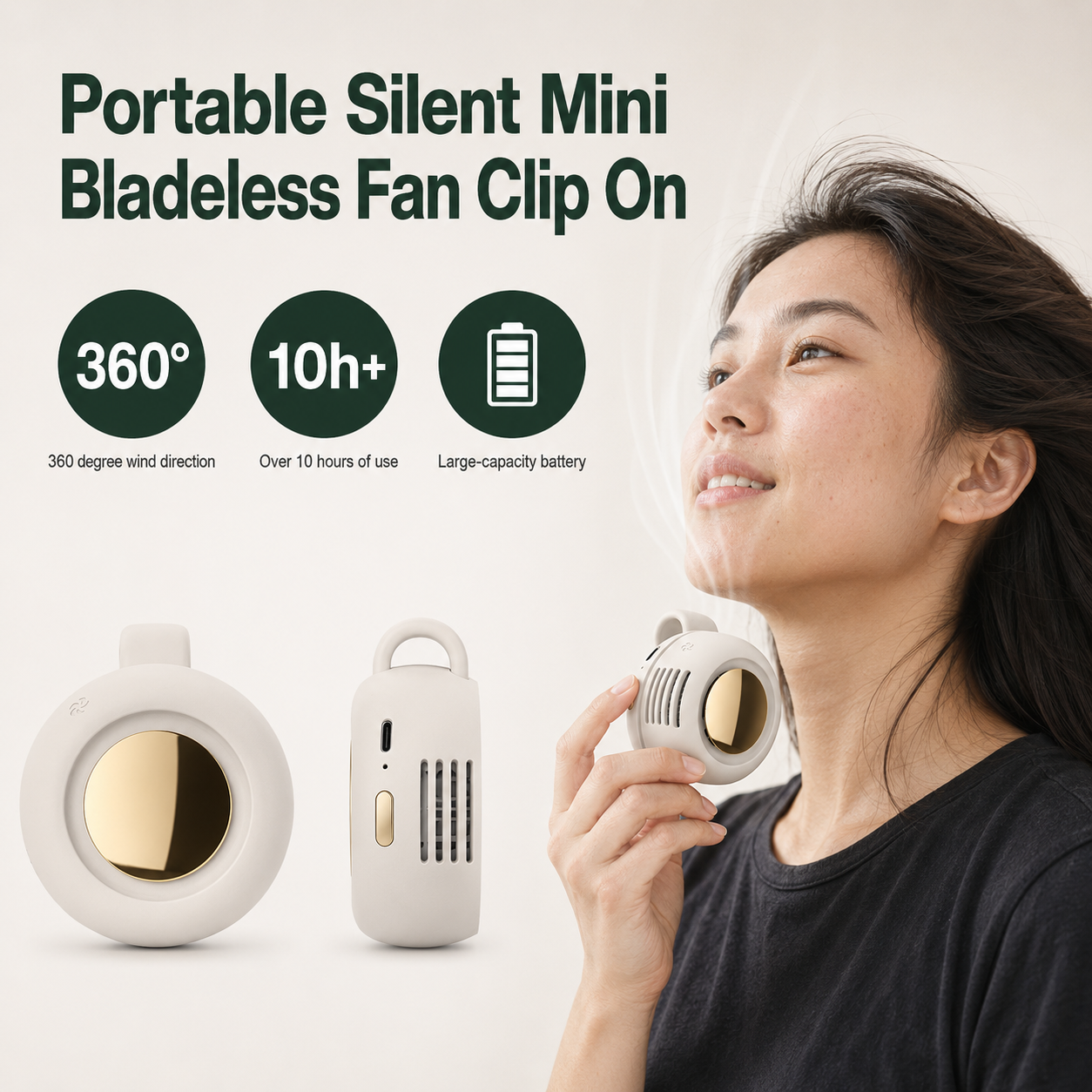 Portable Clip-On AC Fan VIP