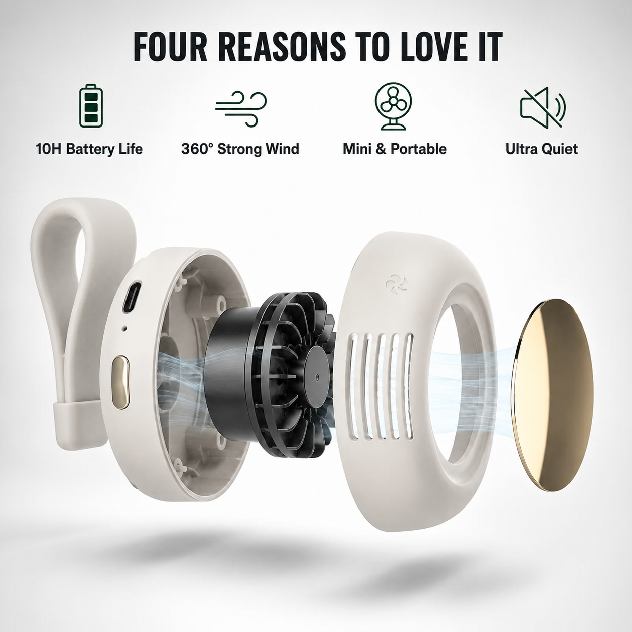 Portable Clip-On AC Fan VIP