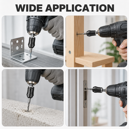 Universal Magnetic Screw Holder for Drill Bits and Screwdrivers.