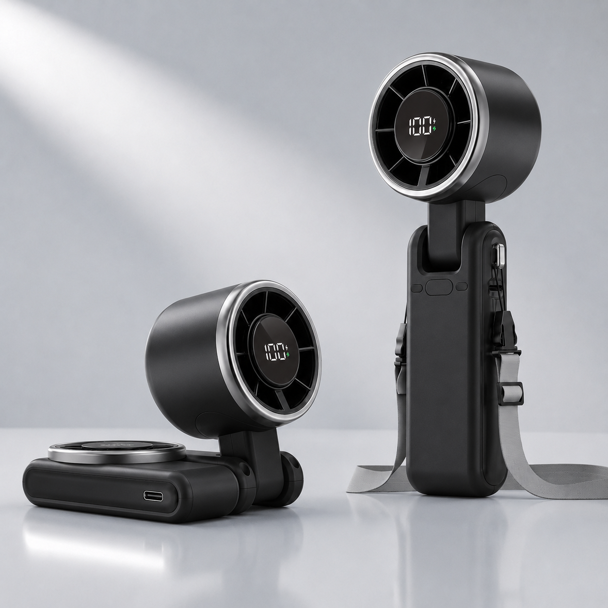 Portable Handheld AC Fan.