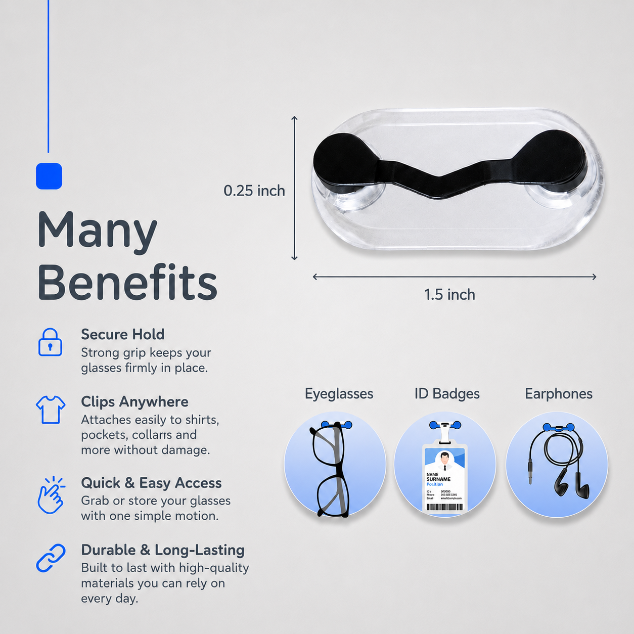 Magnetic Glasses Holder VIP