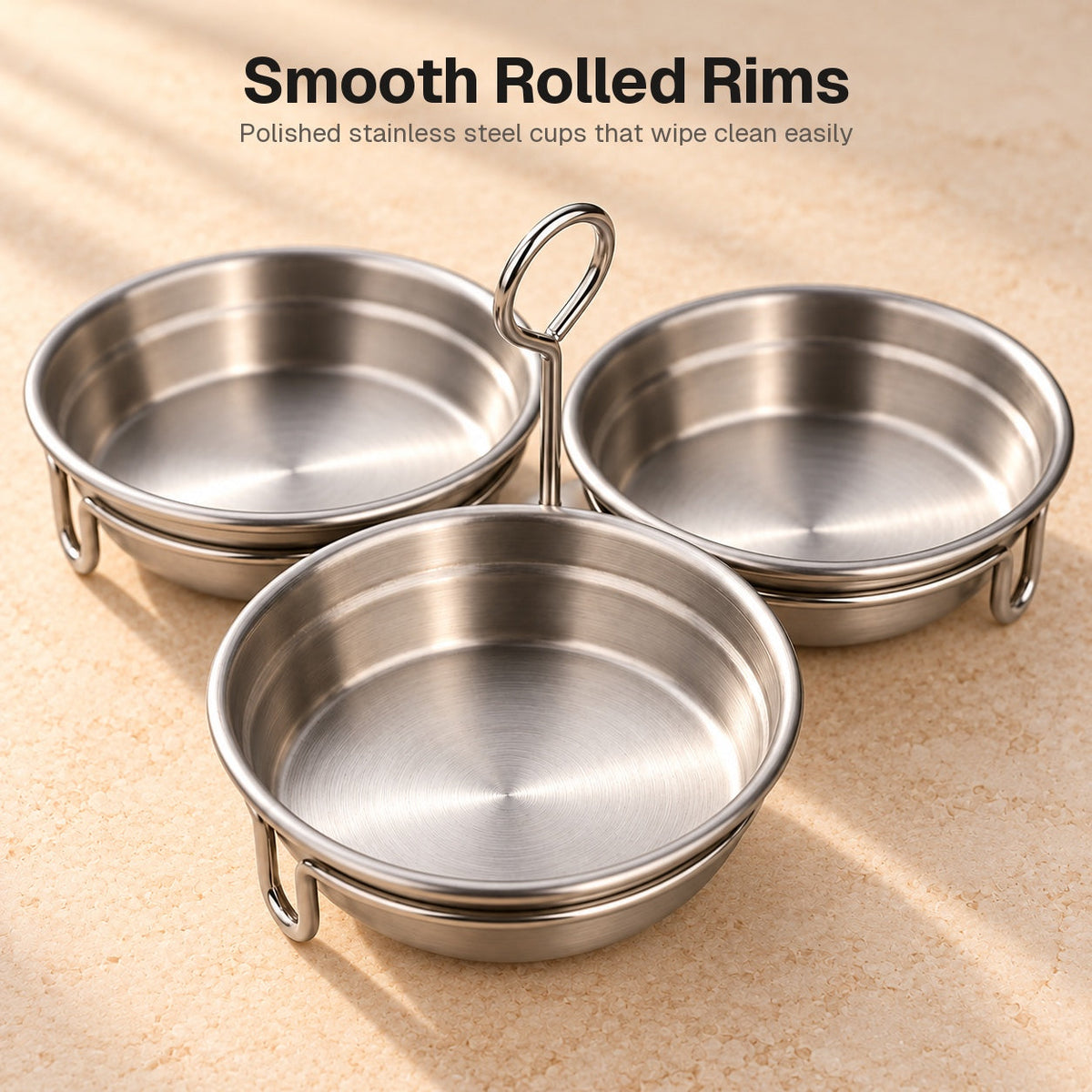Stainless Steel 3-Cup Egg Poacher