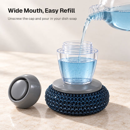 Soap Dispensing Pot Scrubber