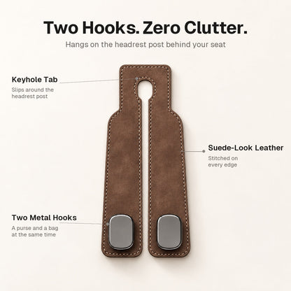 PU Leather Car Seat Back Hook