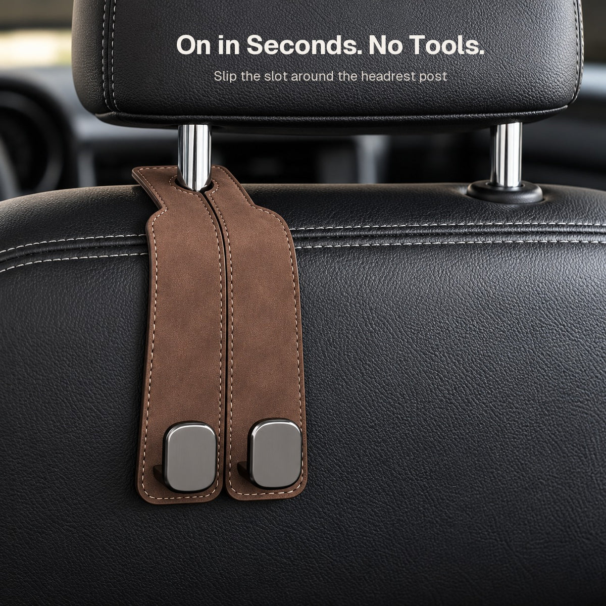 PU Leather Car Seat Back Hook