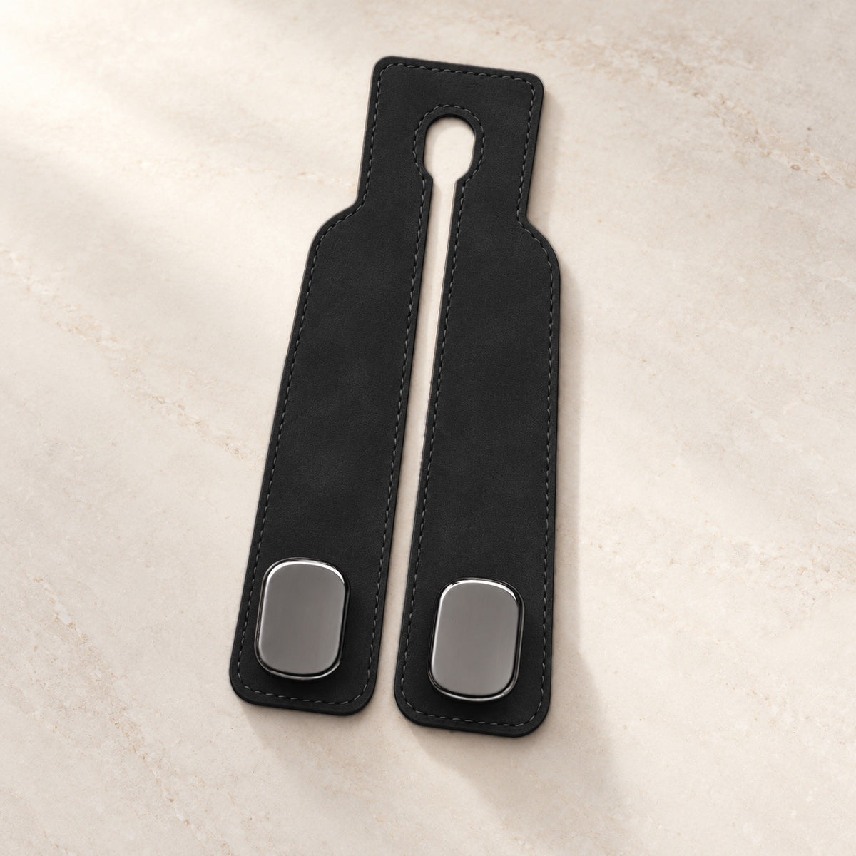 Black car seat back hook